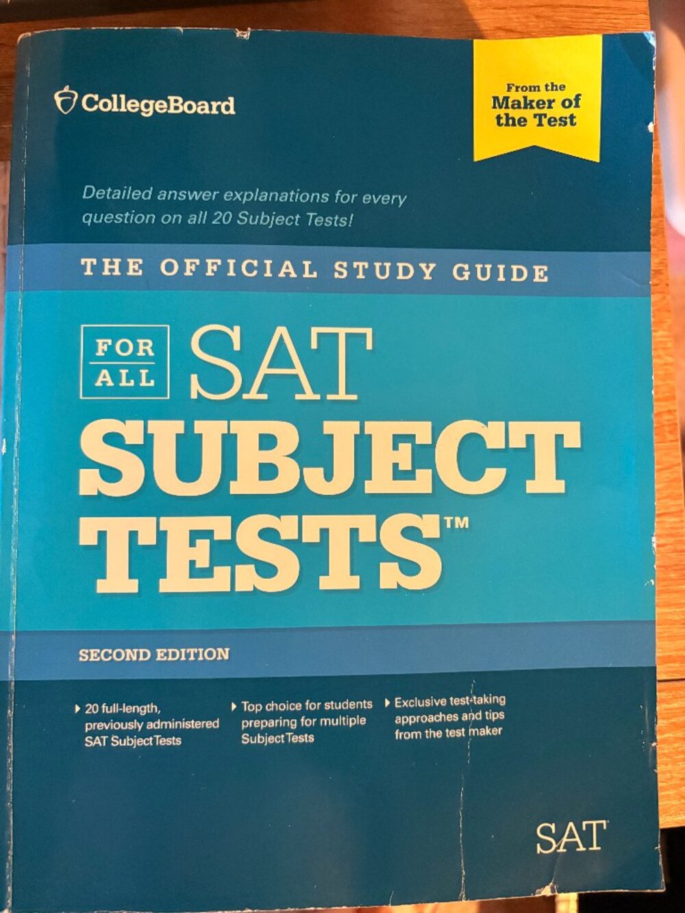 SAT Subject Tests Second Edition by CollegeBoard Offical Study Guide